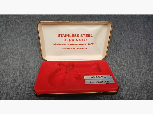 American Derringer originale Schachtel / Verpackung für Sammler