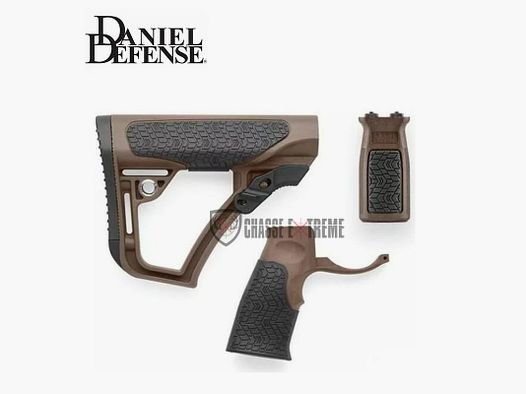 Zestaw Kolba + Uchwyt + Przedni Uchwyt M-LOK DANIEL DEFENSE Brązowy