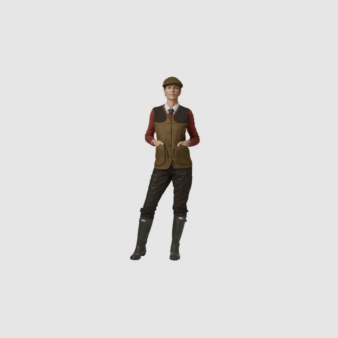 Chevalier Damen Tweed Schießweste Hawick Braun