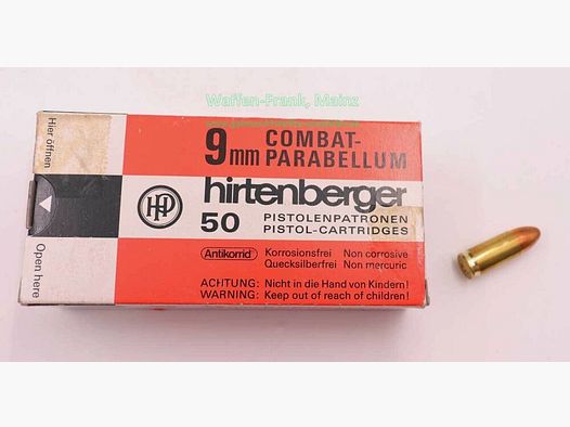 Hirtenberger / Österreich Pistolenmunition Typ Combat