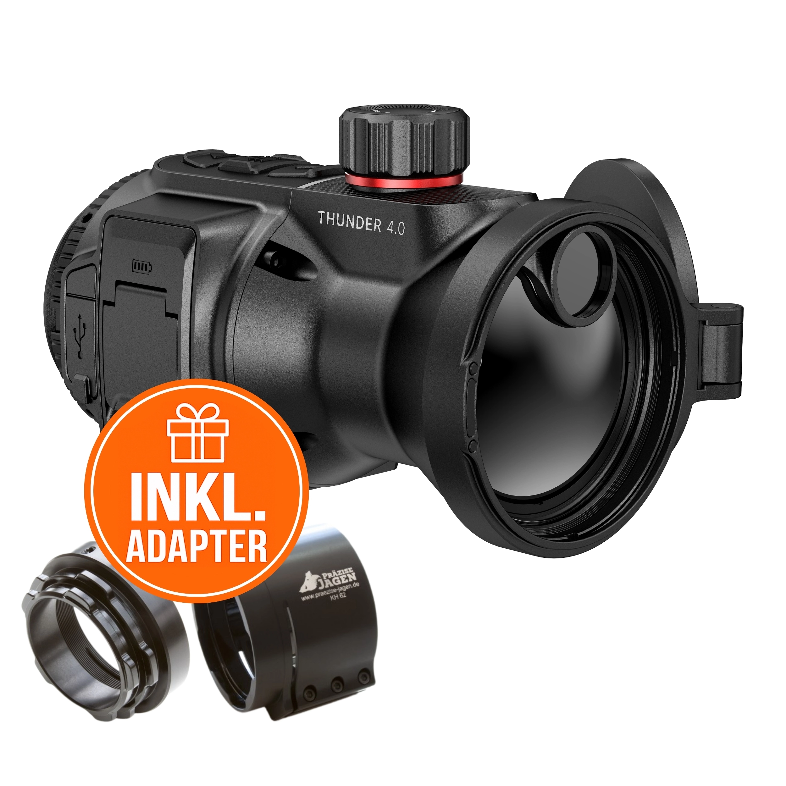 HIKMICRO Clip-On Thunder TX70CL 4.0 Komplettpaket inkl. Adapter, billede 1 af 15