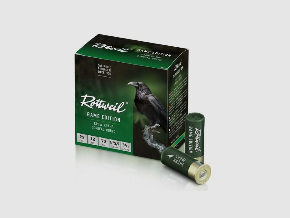 Munition Rottweil Game Edition Krähe 2.9mm/34g 12/70 Nr. 5.5, Bild 1 von 2