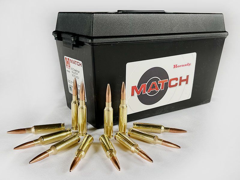Hornady-Munitionsbox 6,5 Creedmoor Match BTHP 140 grs 1 Munitions-Box (200 Schuss á 1,695 €*)