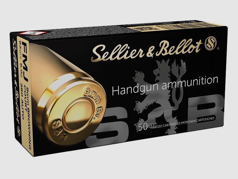 SELLIER & BELLOT PATRONEN SB 9BR COURT/ 380 AUTO FMJ 6g*