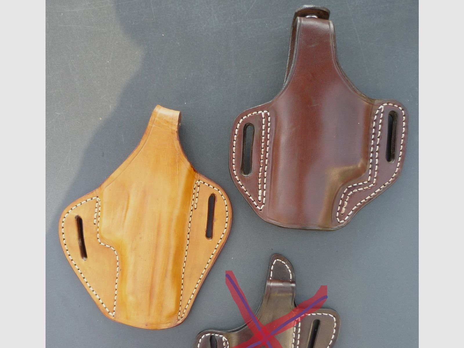 HKDesign Holster Art. Nr. 015 , Security Pancake Holster für SIG P220 - Rechtshänder-bzw.  P99 - Linkshänder -