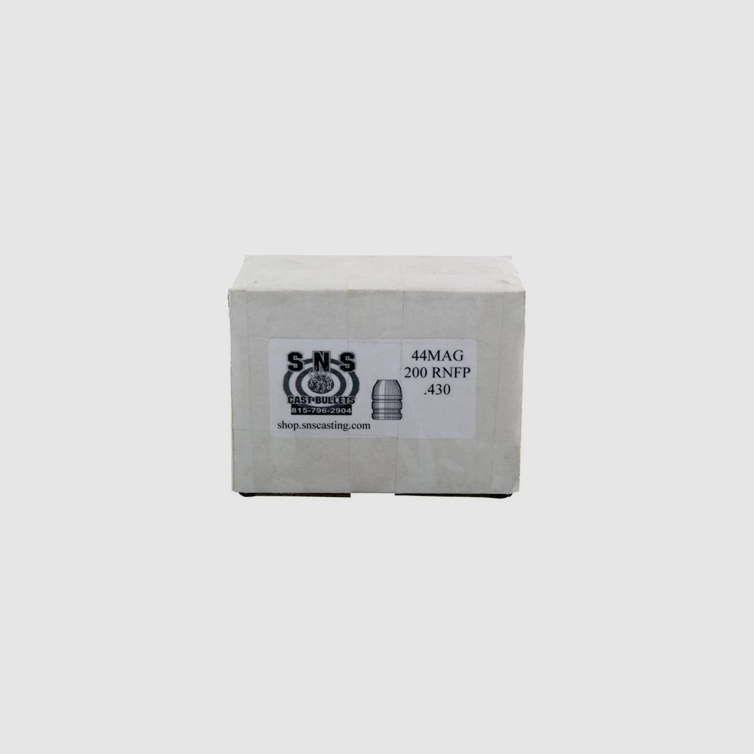 SNS CAST BULLETS 44 CAL (.427″) 200GR RNFP LEAD BULLETS 500/BOX