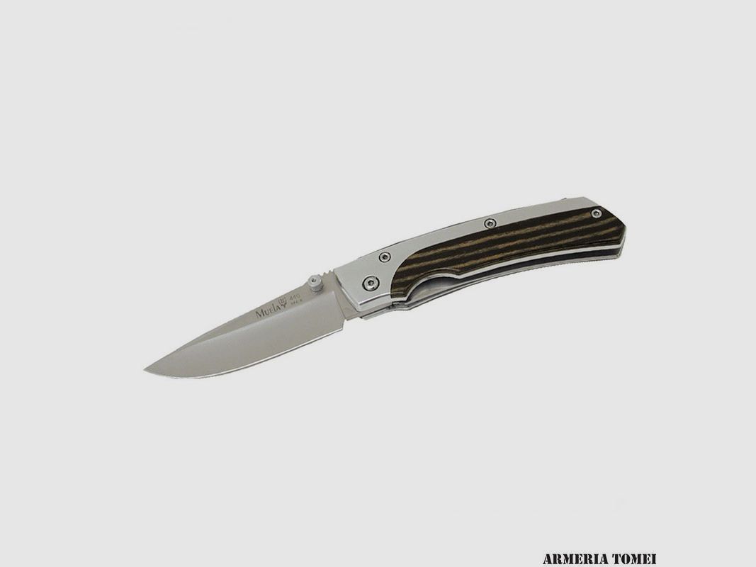 MESSER – MUELA FALTBARES ALUMINIUM / SCHWARZ PAKKAWOOD, Bild 1 von 2