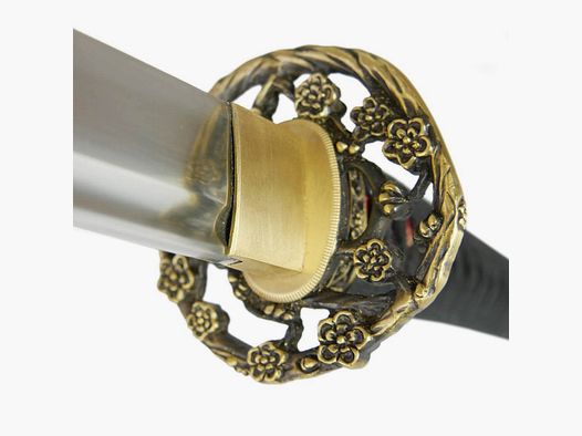 Samurai sword Sakura Ishime Katana with metal blade made of high-quality carbon steel very sharp!