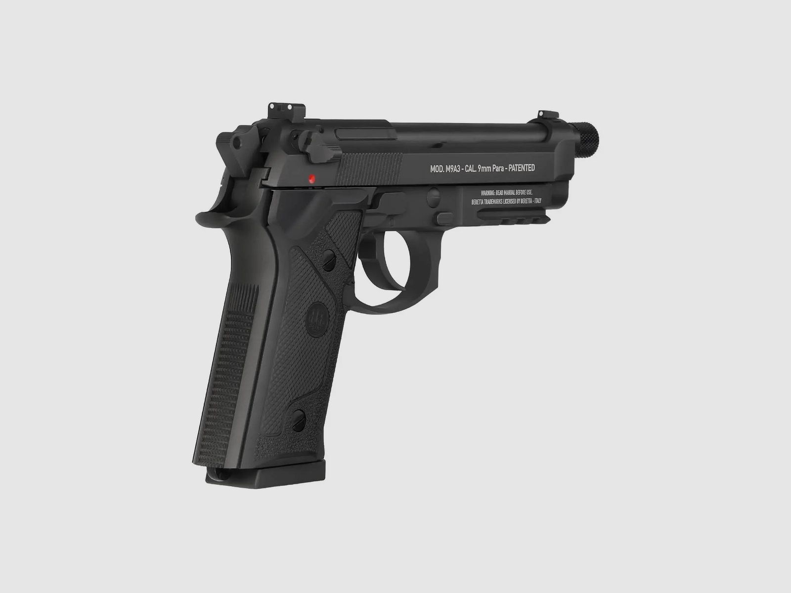 Beretta M9A3 FM Schwarz 4,5 mm Stahl BB Co2-Pistole Blow Back