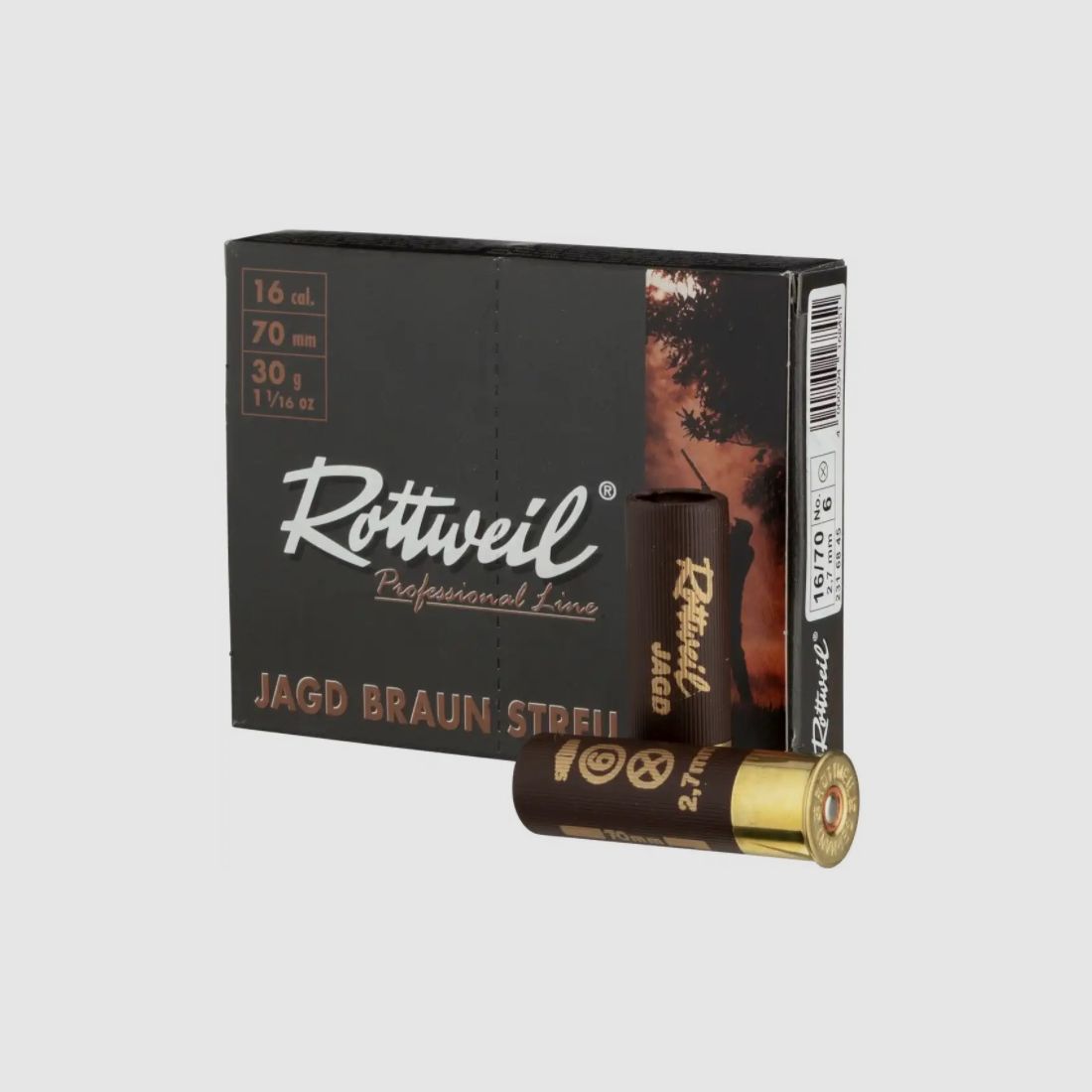 Streu 16/70 braun - 2,7mm/30g/Nr.6 (a10)