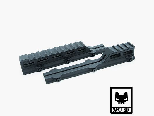 Maraudr.co 2x 160mm Riser Rail Set für AGP-9, SSR-9 und weitere (Grau)
