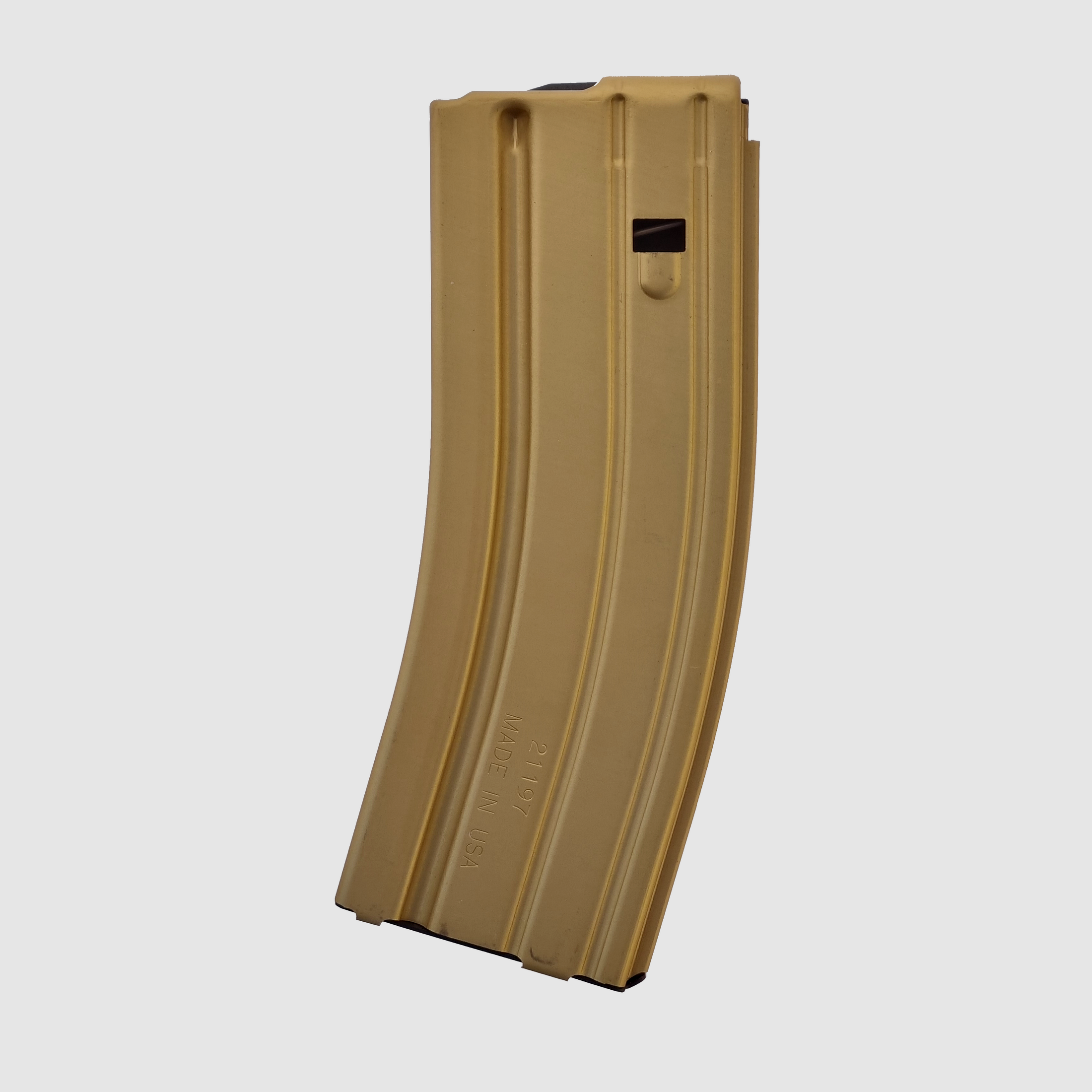 AR-15-Magazin aus Aluminium, 30 Schuss, Desert Gold – Duramag