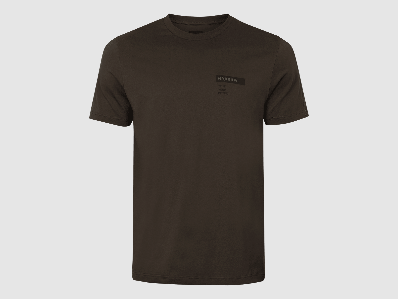 Härkila Logo Brand T-shirt Men Shadow Brown/Tarmac L