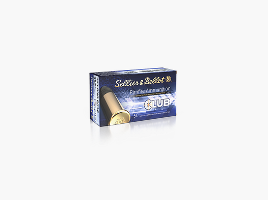 S&B .22 LR 2,60g Ołów Okrągły Nos Club Amunicja