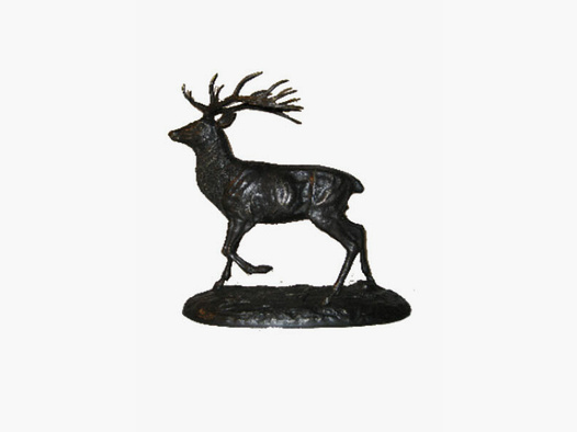 Lovergreen Bronzestatue Motiv Hirsch im Stillstand