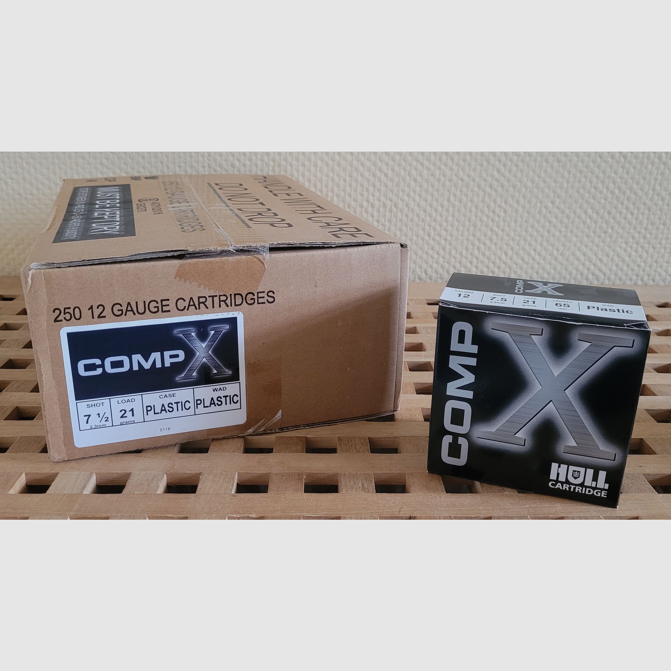 Hull COMP X No.7,5/21g. Plastic Wad Kal. 12/65