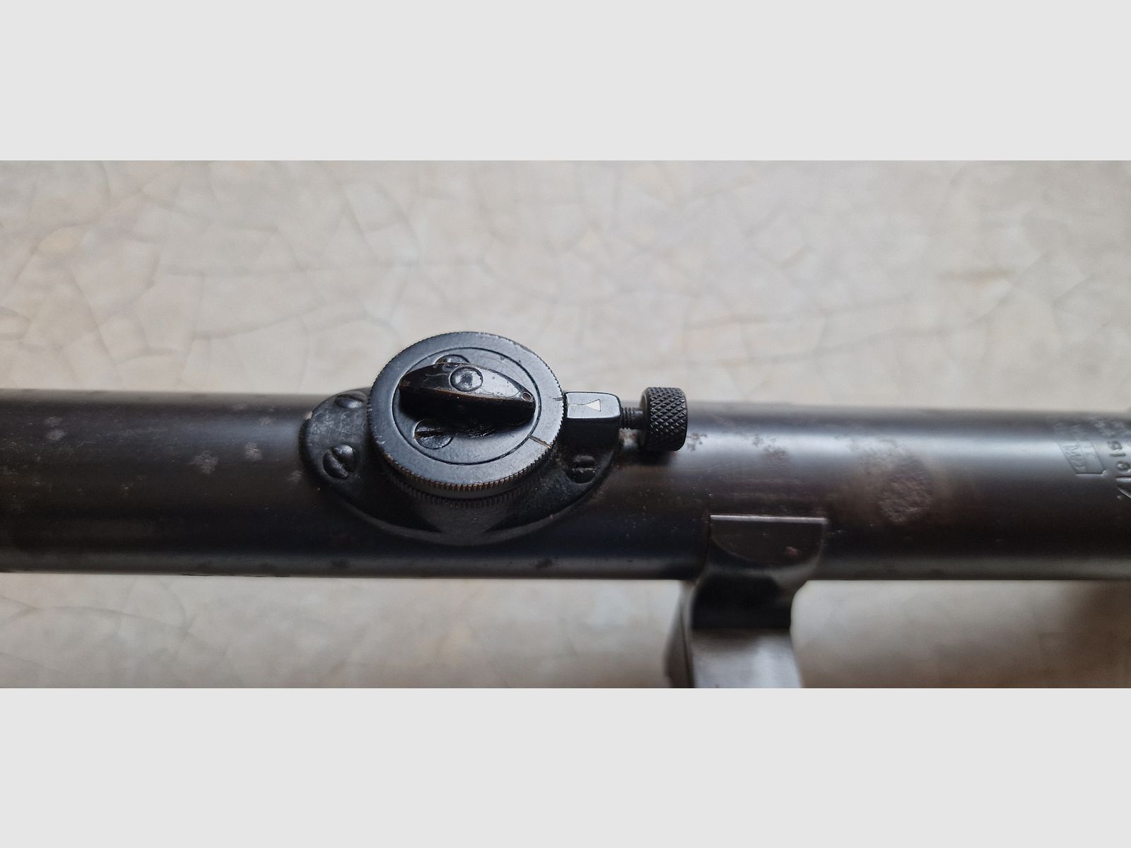 Historische scope Carl Zeiss Jena „Zielsechs“ (6x) – stalen barrel – WO2 / naoorlogs, afbeelding 8 van 10