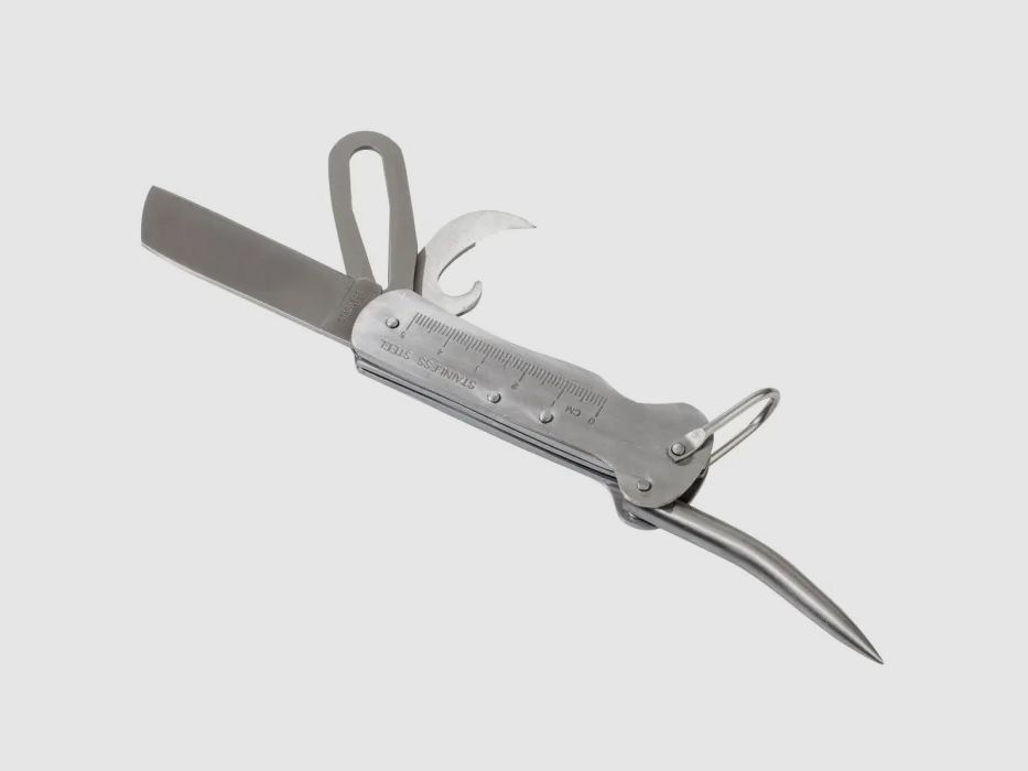 Seglermesser mit Marlspieker Chrom
