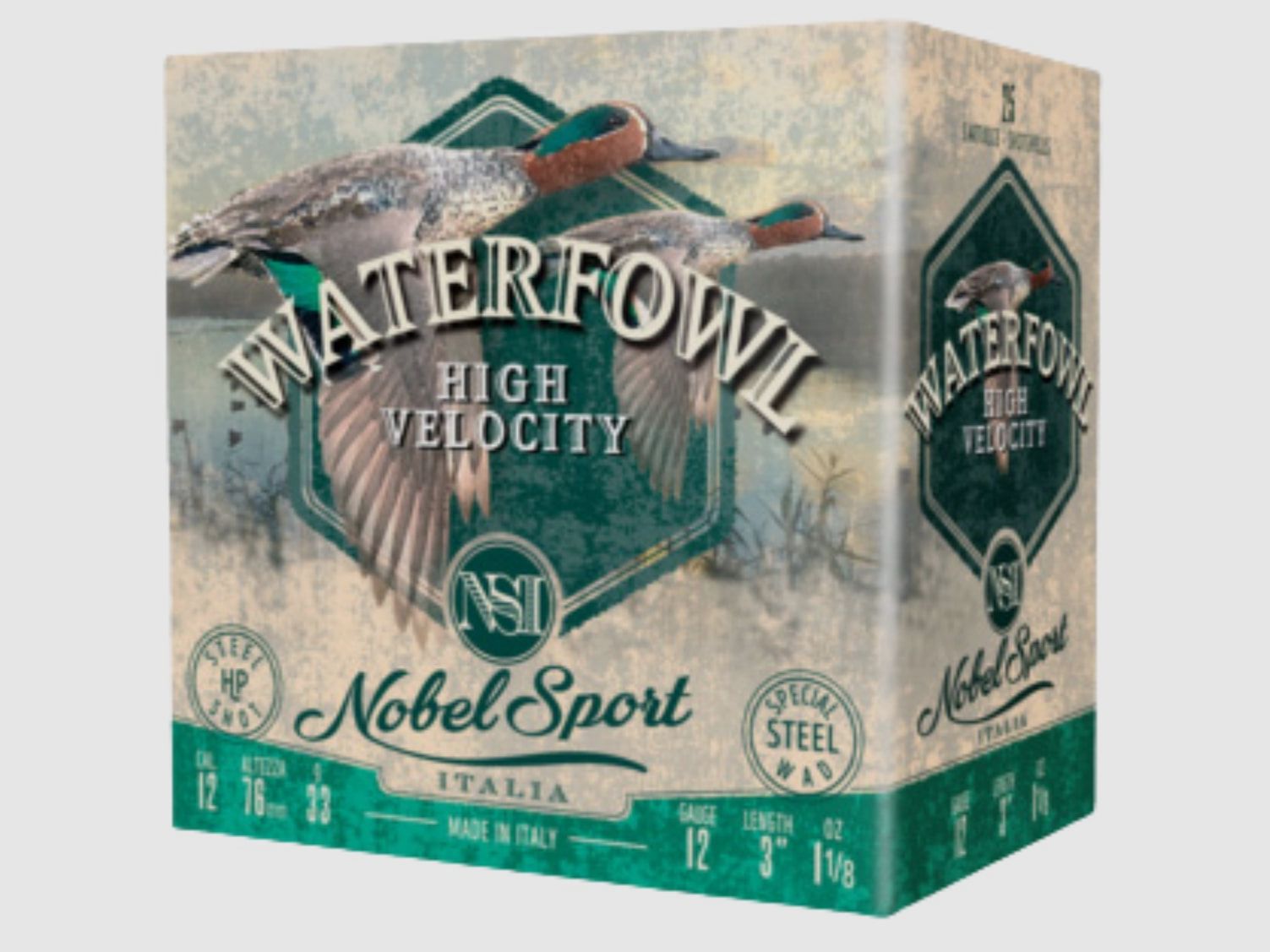 Nobel Sport Italia 12/76 Steel Waterfowl HV HP 3,3mm - 33g ANS123STVEL3