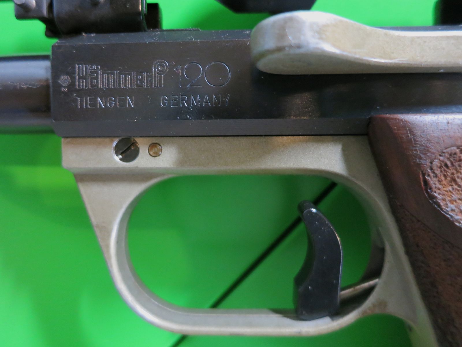 Freie Pistole Hämmerli Modell 120 Kaliber .22 lr mit Anschlagschaft  #73