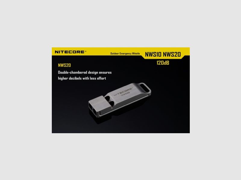Gwizdek bezpieczeństwa Nitecore NWS10 120 dB, zdjęcie 10 z 15