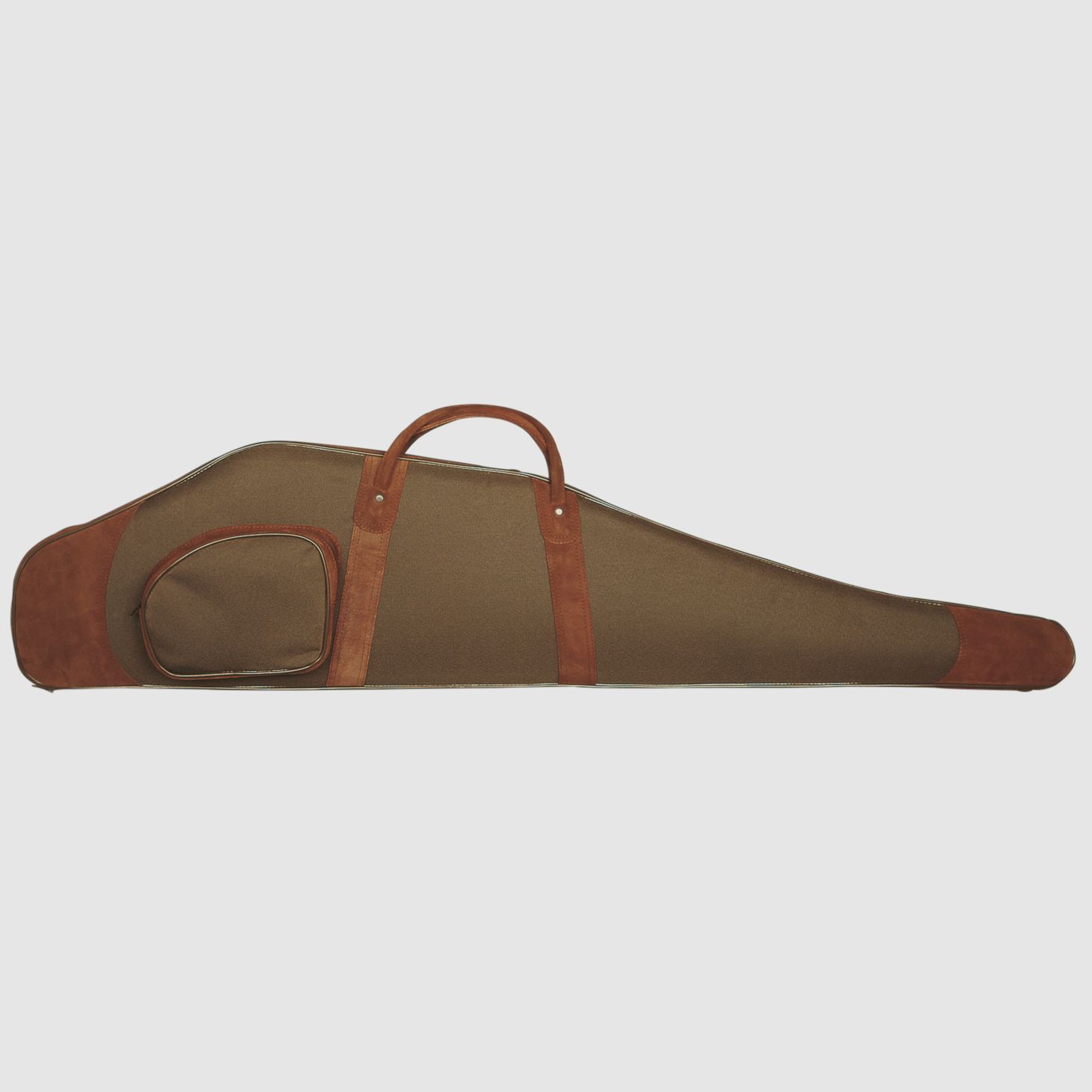 Nylon case with suede leather