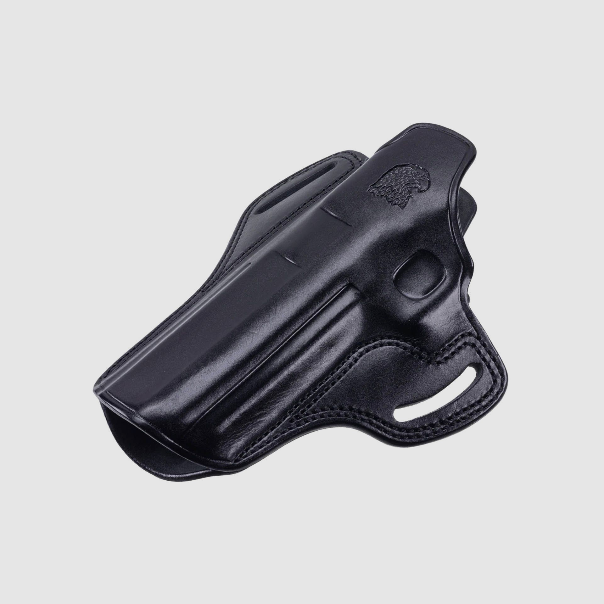 Fondina pancake 6" in pelle nera LH DE XIX L5/L6, immagine 2 di 2
