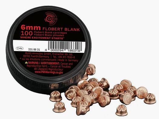 Geco cartuccia a salve 6mm Flobert confezione da 100