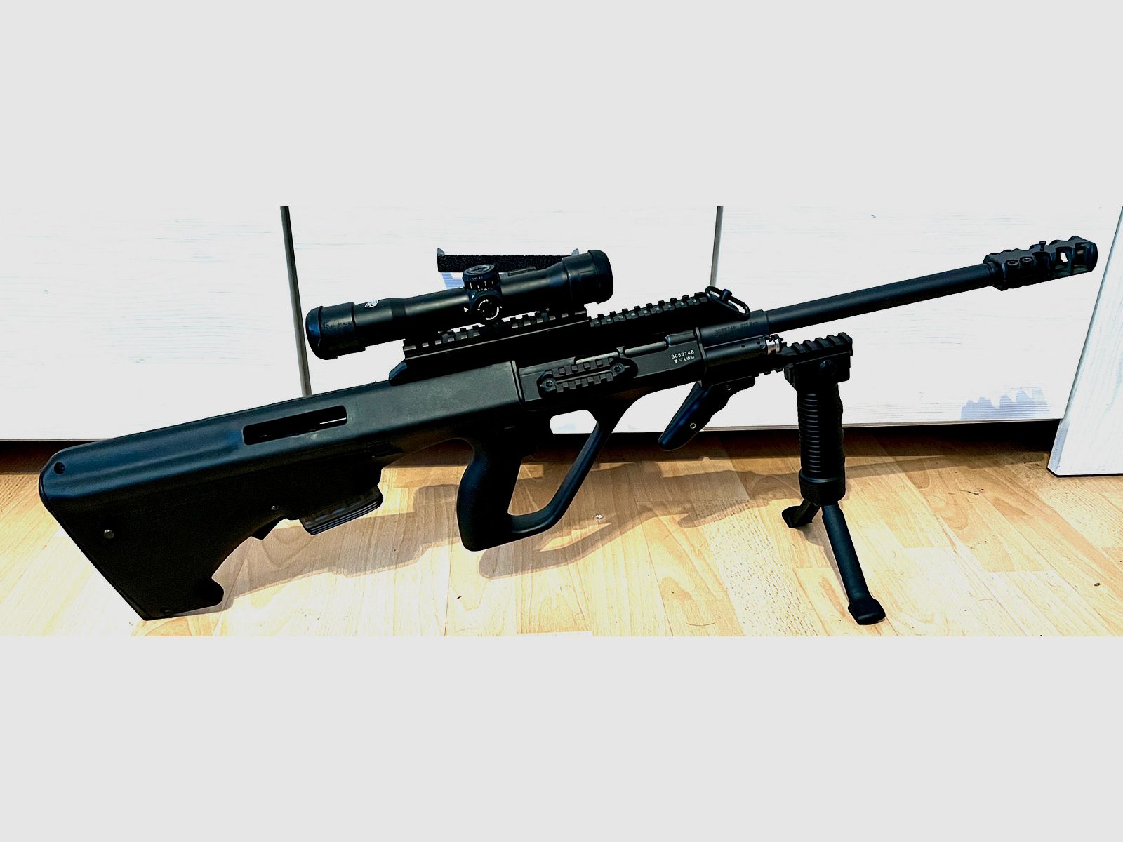 Steyr AUG reference weapon for sight test article - precision conversion prepared for sports use. (Alternative to Schmeisser, Hera, HK MR223, HK243, AR15, OA 15, Savage, DAR, Brunk, LDT)