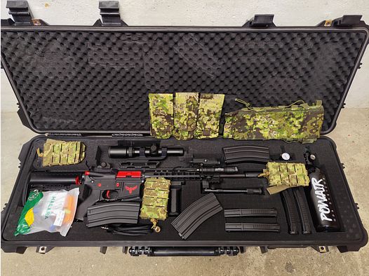 Conversión de Airsoft M4 a HPA y DMR