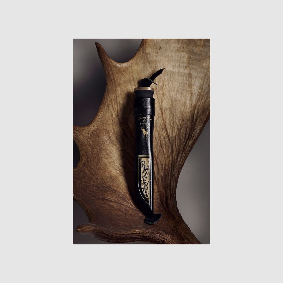Nóż Marttiini Moose Black z motywem łosia 547021W, zdjęcie 5 z 6