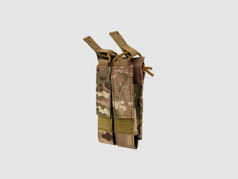 2er "offen mit Strapse" Magazinpouch "M5/M7/M9", für Molle&Gürtel (Multicamo)