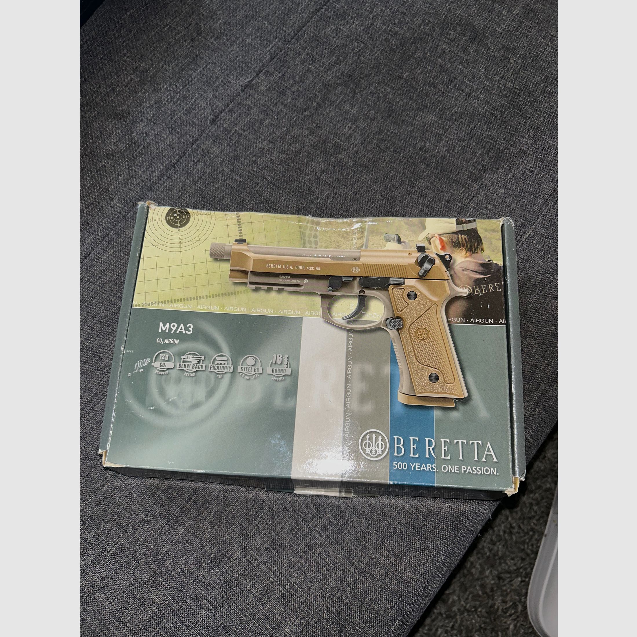 Beretta M9A3 / CO2 Blowback / 4,5mm Stahl BB