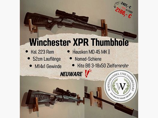 Winchester XPR Thumbhole 223Rem
