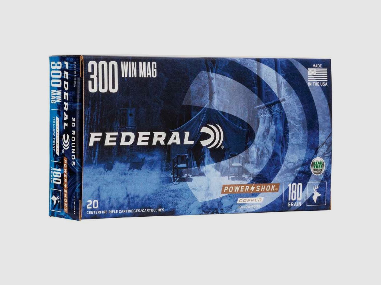 .300 Win. Mag. Power Shok Copper HP 11,7g/180grs. Federal Ammunition