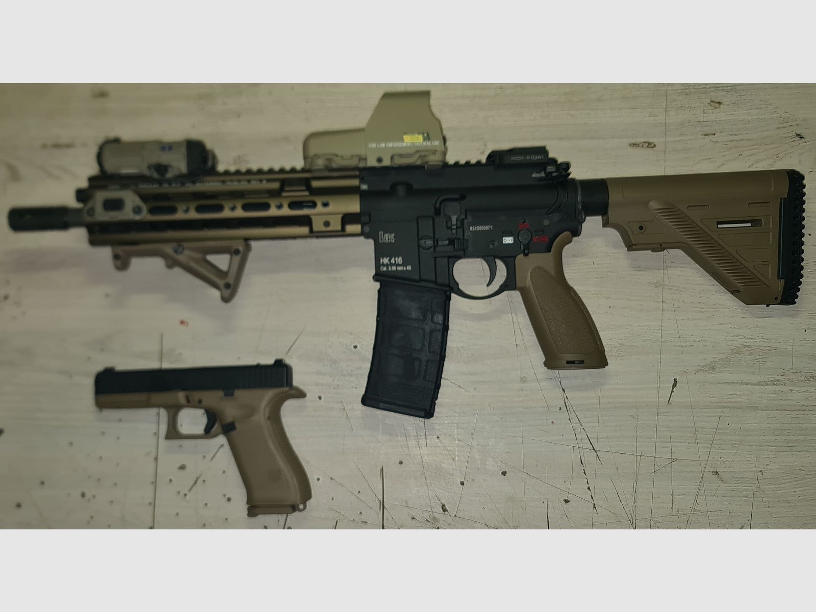 Hk 416 a5 Umbau mit Glock 17gen 5