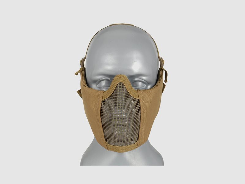 Half Face Mesh Mask 2.0 (Protection Ear Version) - Tan [PJ]