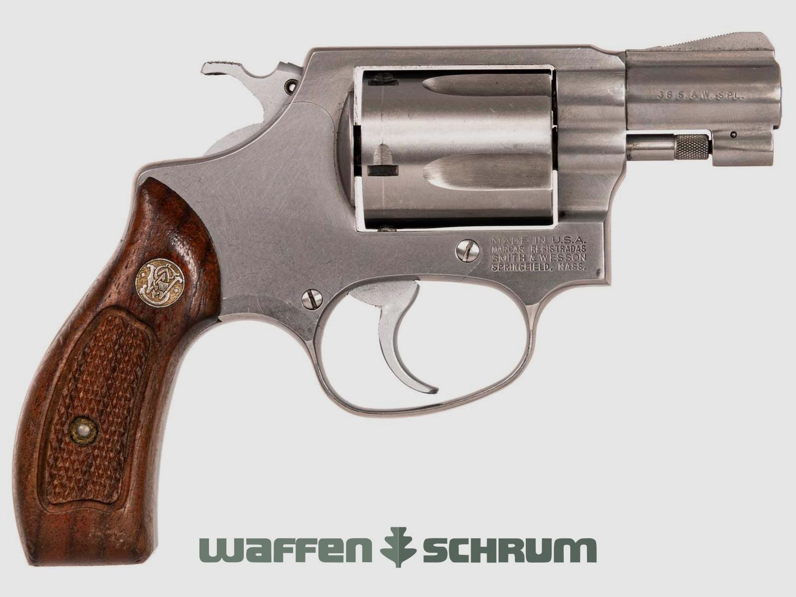 Smith & Wesson 60 , Holzgriffschalen, .38Special