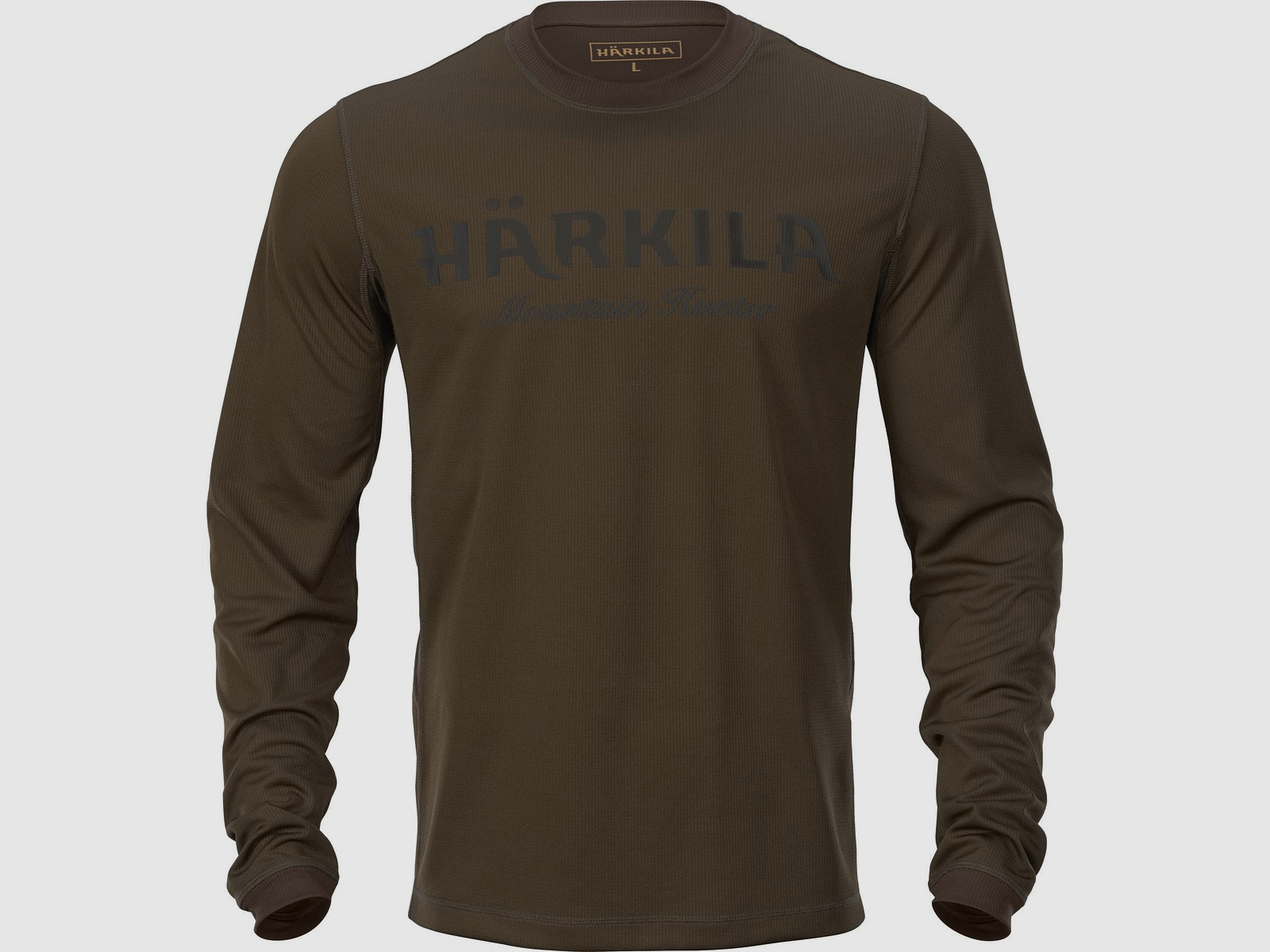 Härkila Mountain Hunter Langarmshirt Herren Hunting green/Shadow brown - S