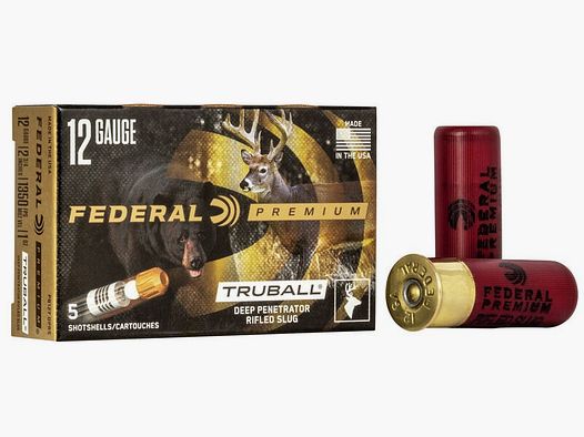 FED PB127DPRS PREMIUM VITAL SHOK RIFLED SLUGS.12/70 2-3/4_ 1