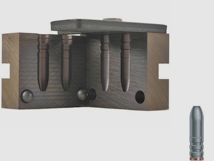 RCBS double casting mold .285 / 7.24 mm 168 gr / 10.9 g 7MM-168-SP semi-pointed bullets gas check .285