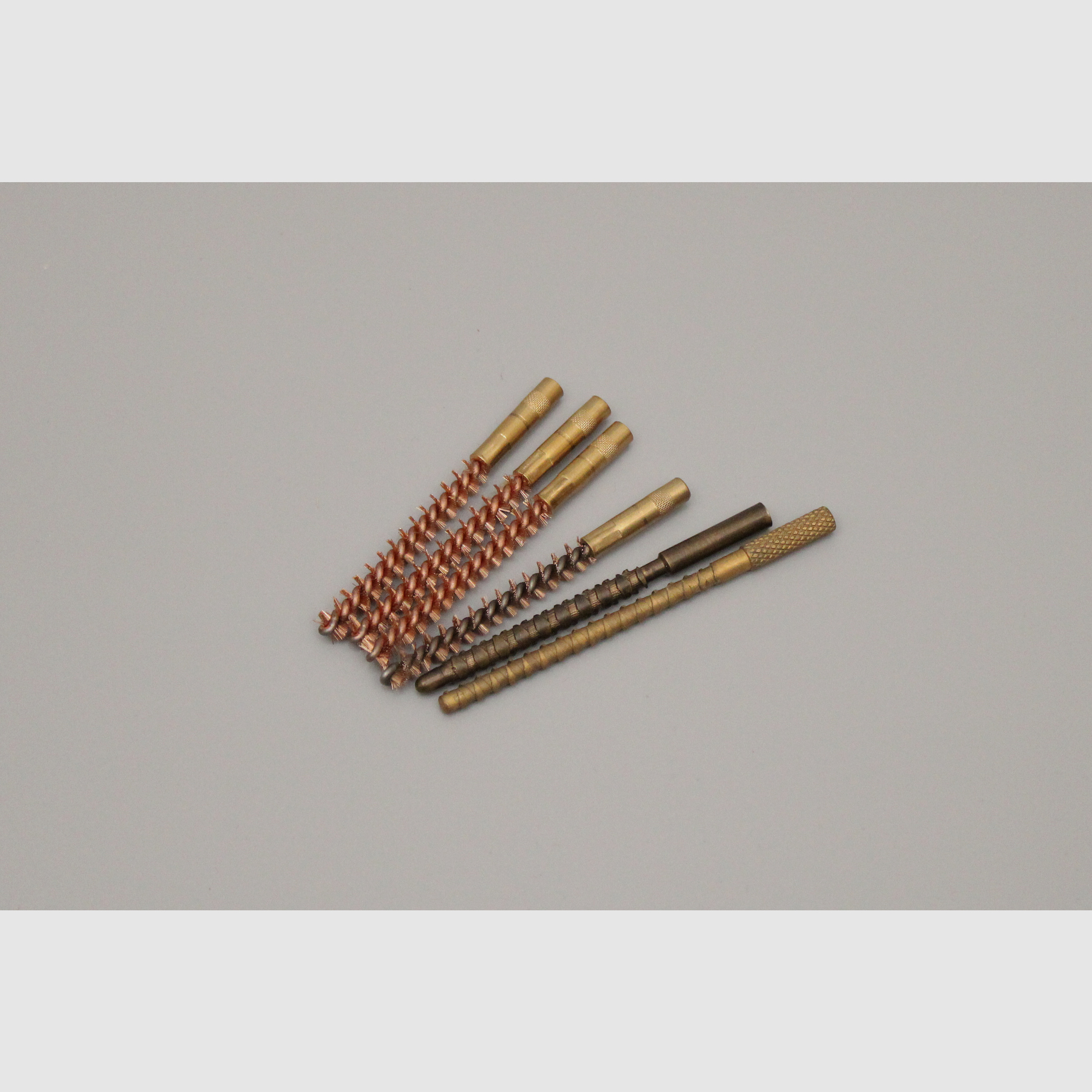 Parker Hale 4x Phosphor Bronzebürsten und 2x Messing-Patchspitzen Kal. 22 