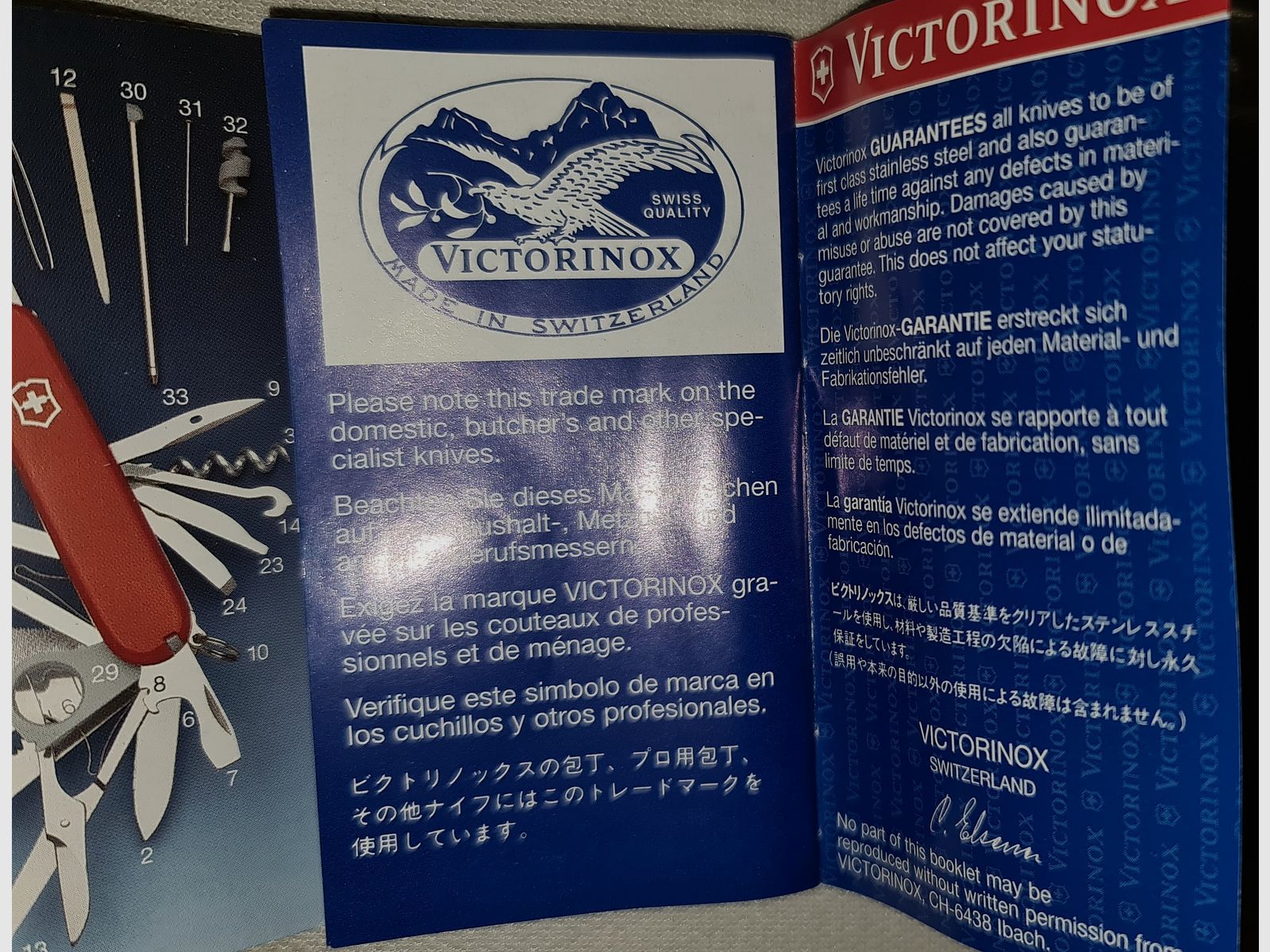 SCHWEIZER TASCHENMESSER VICTORINOX SWISS CHAMP ARMY KNIFE ARMEE MESSER NEUWERTIG  /  ! BESCHREIBUNG LESEN !