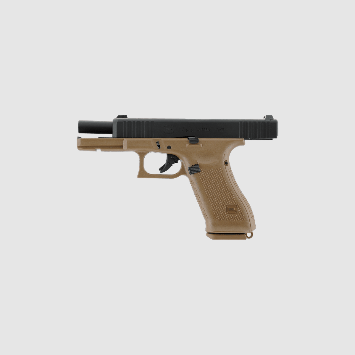 Glock 17 Gen5 French Edition - Metal Slide GBB - Schwarz-Coyote | UMAREX