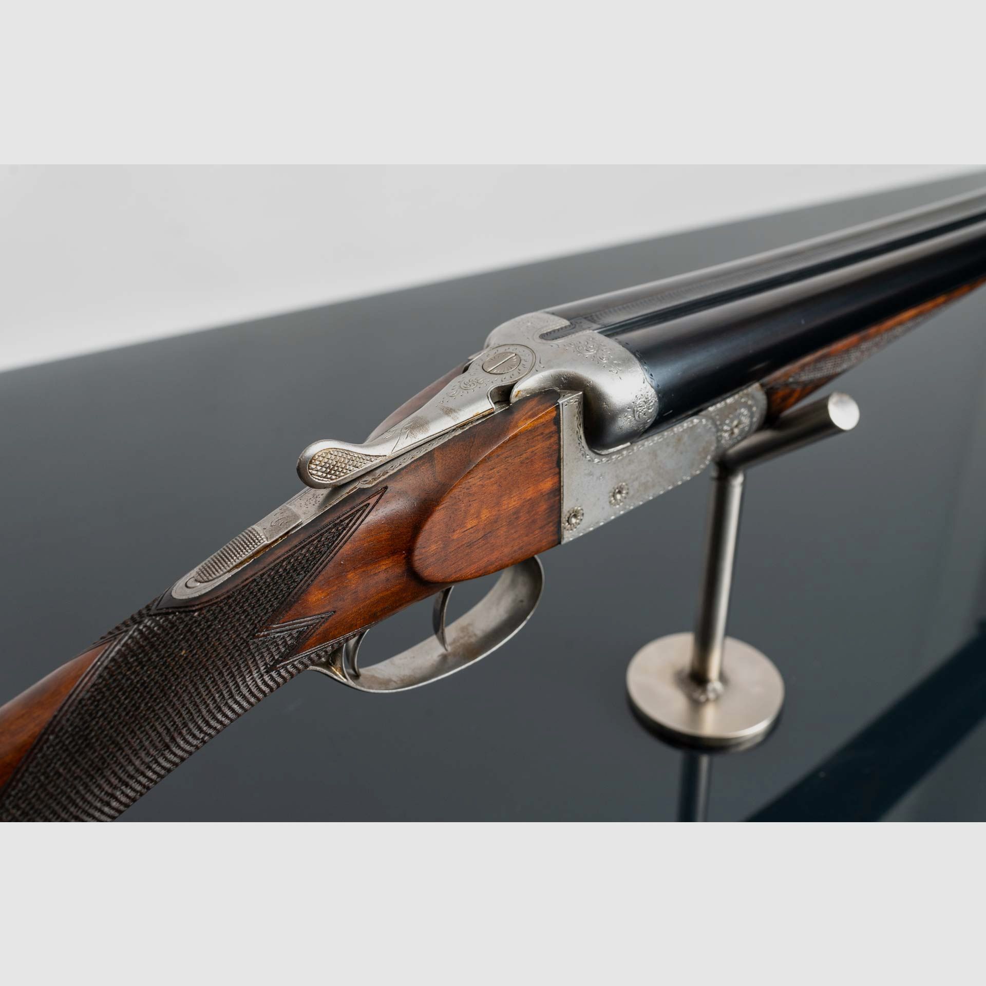 Belgian Double Barrel Shotgun, image 4 of 5