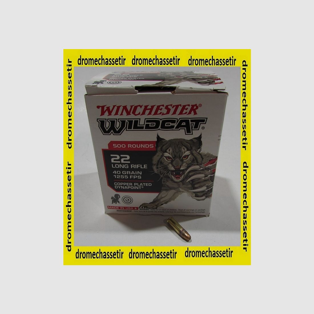 Box mit 500 Patronen .22lr Winchester WILDCAT DYNAPOINT 40 grains, Bild 1 von 3