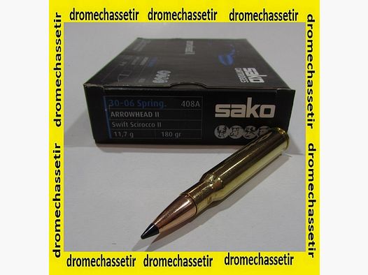 boite de 20 cartouches cal 30-06 sako arrowhead II 180 grains