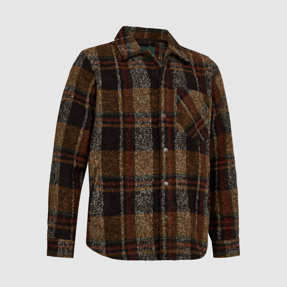 Deerhunter Wilder camicia overshirt a quadri marrone