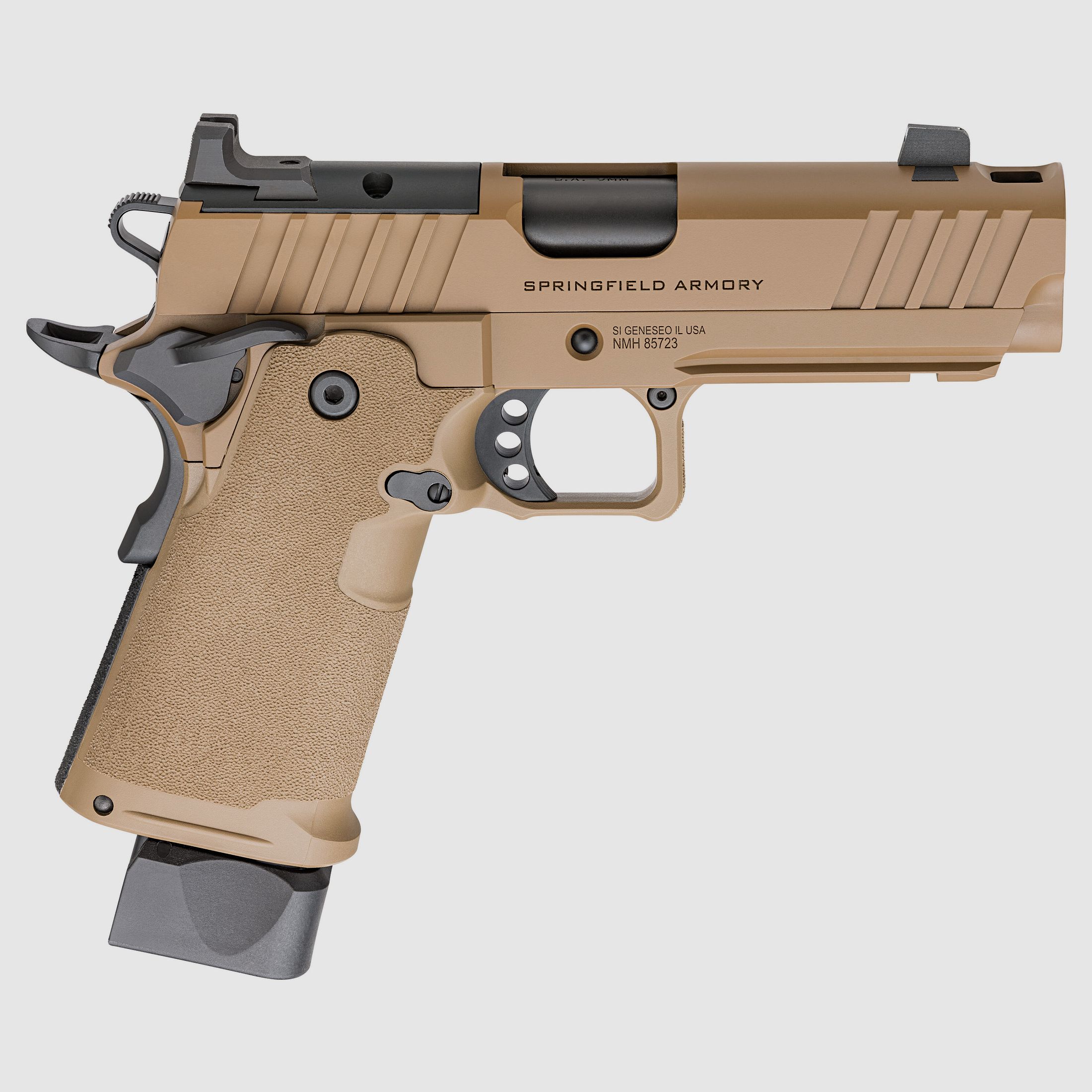 Pistole Springfield Armory 1911 DS Prodigy Comp Cut – Kal. 9x19 mm – 4,25" – Coyote Brown, Bild 1 von 8