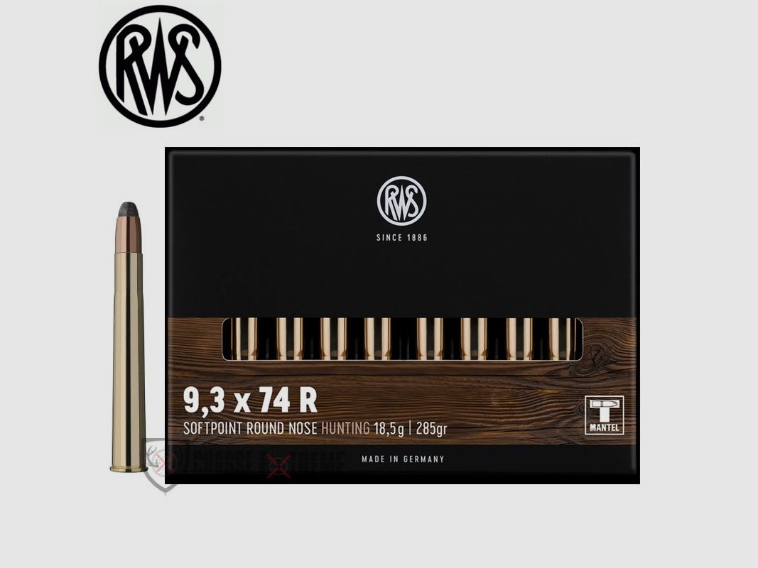 20 Munitions RWS cal 9.3X74R 285gr TMR